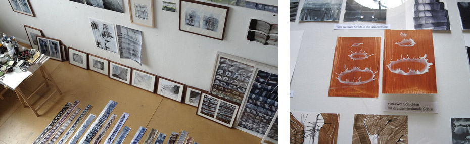 Atelier und Ausstellung von Eva-Maria Schön